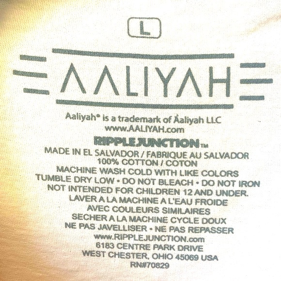 Aaliyah Graphic T-Shirt - Size Large - NWT - Picture 3 of 3